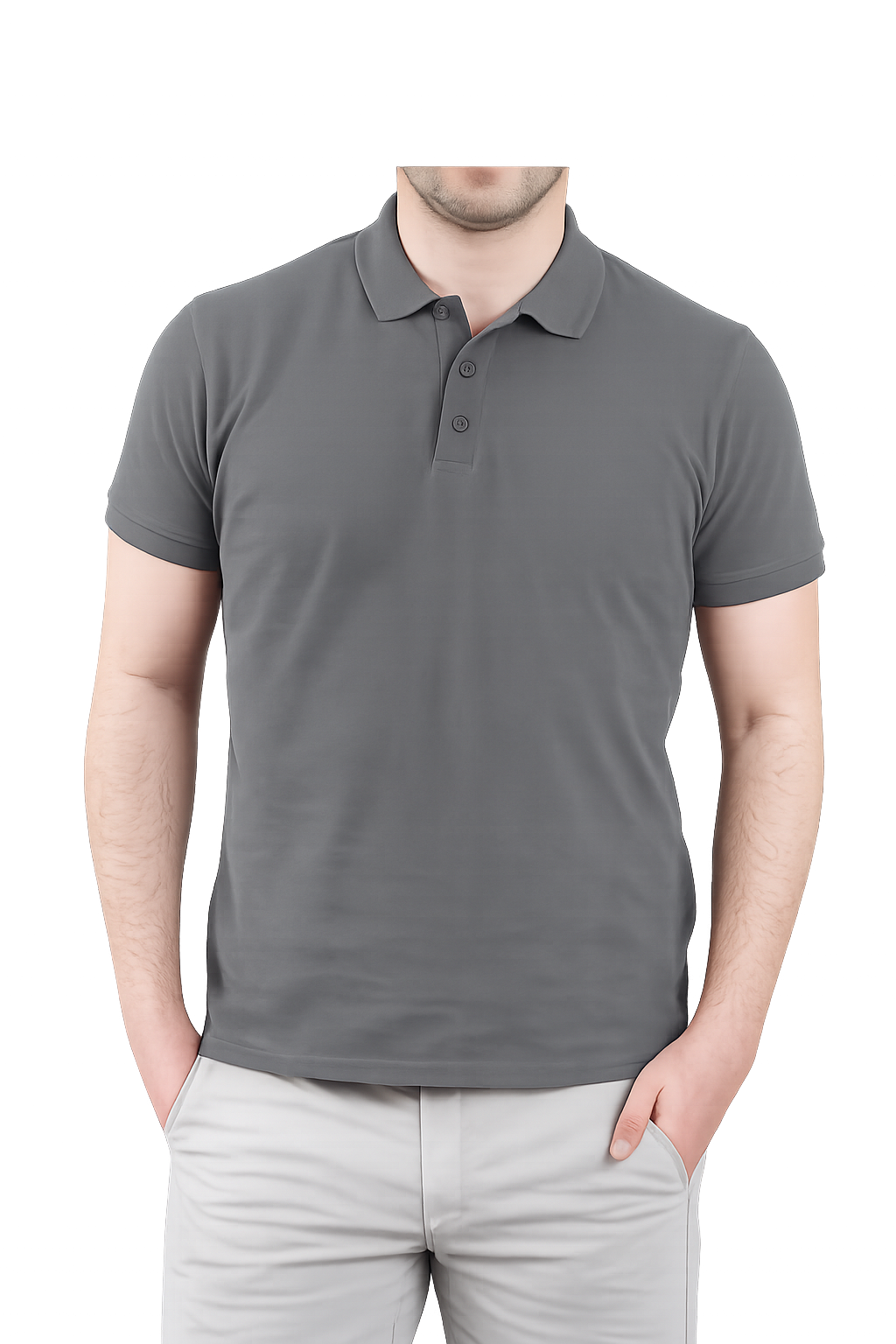 Men’s Grey Polo Shirt